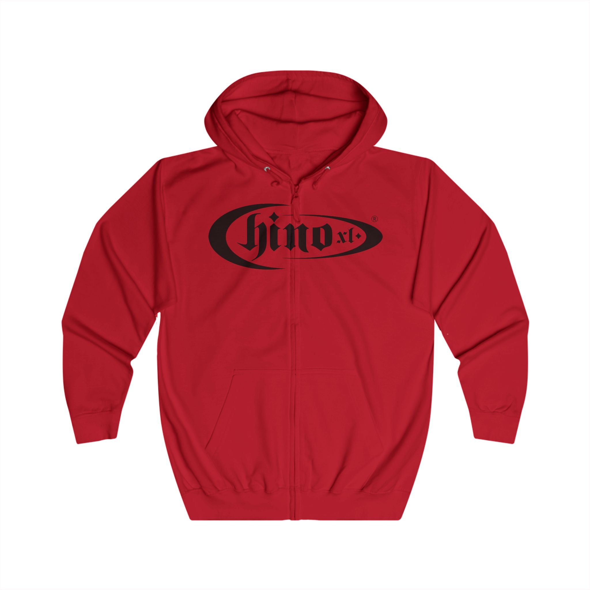 The Chino XL Black Logo Zip Up Hoodie