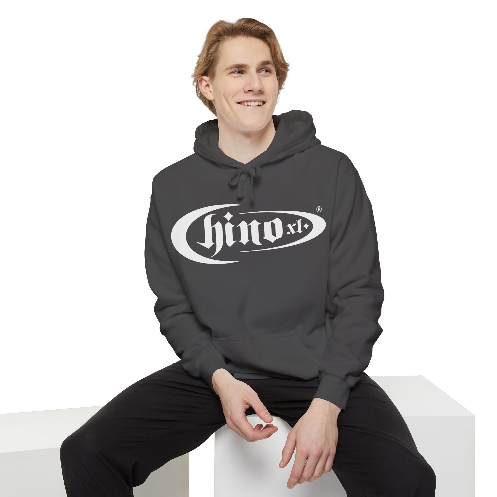The Chino XL Logo Hoodie (White Logo)